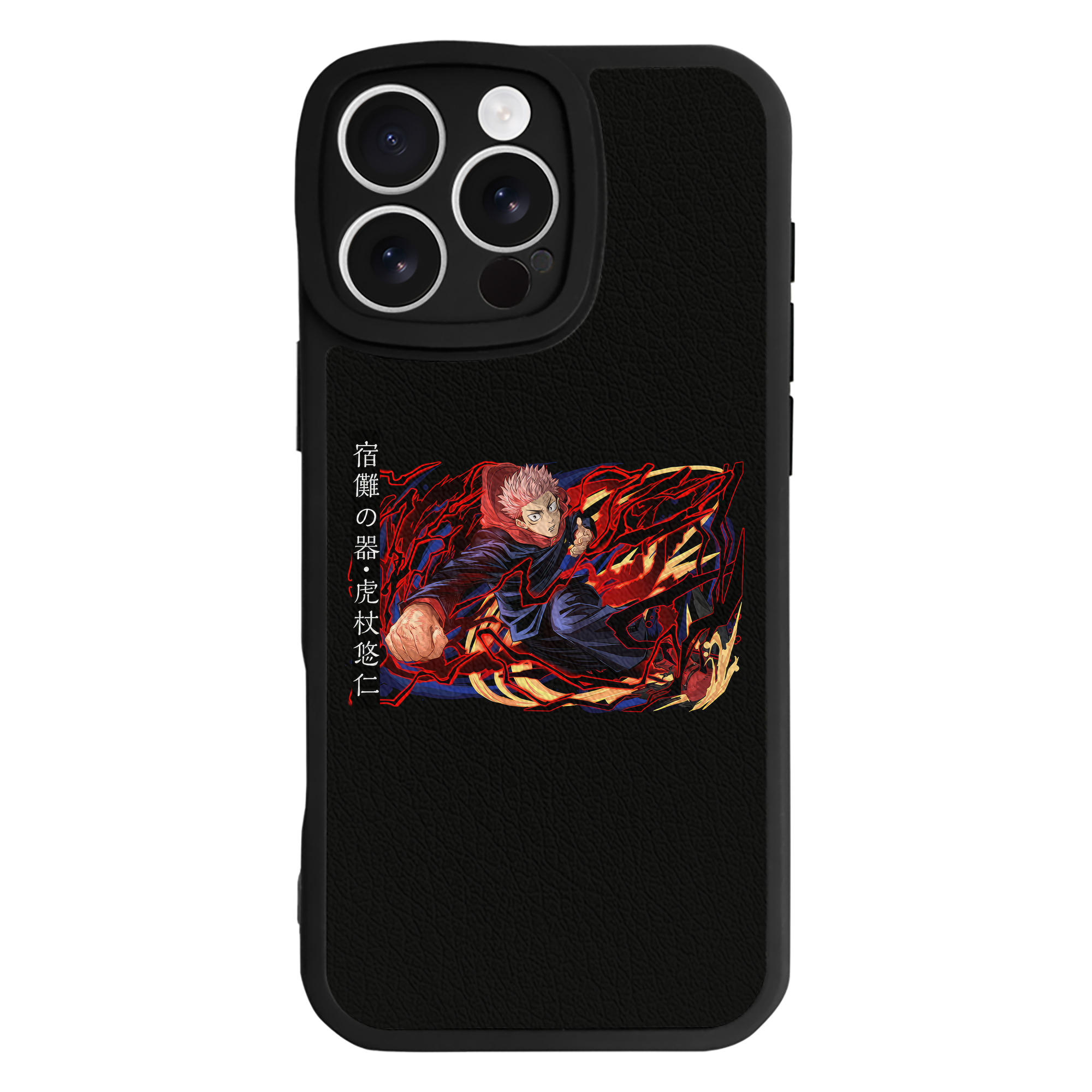 （画像用） 呪術廻戦 Jujutsu Kaisen 【iPhone 16シリーズ対応】シリコンスマホケース（レザー調） 材質：シリコン